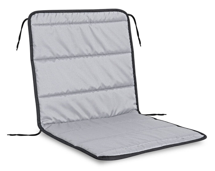 Cuscino trapuntato per sedia da giardino AIO FACTORY 50x50 cm impermeabile grigio scuro