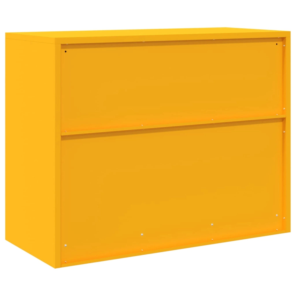Armadio Giallo senape 90 x 40 x 70 cm Acciaio 891637
