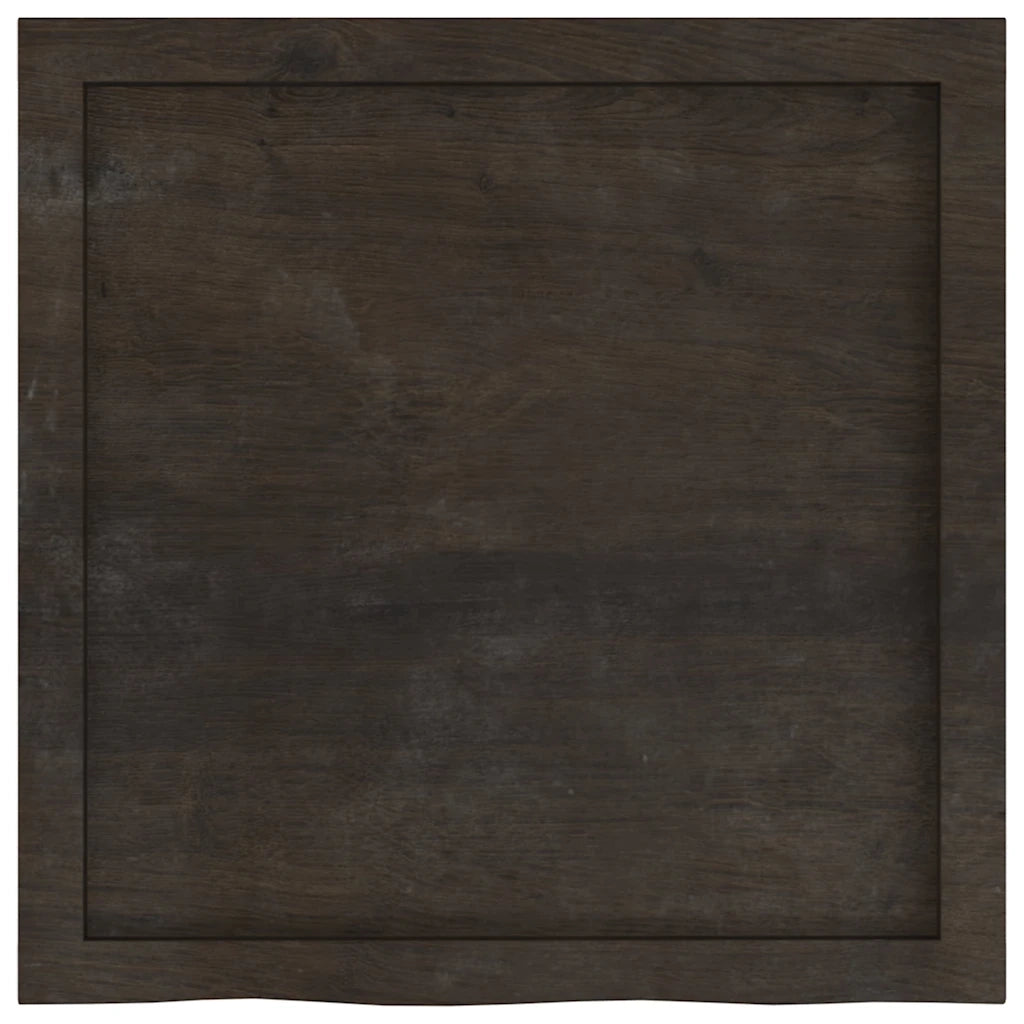 Mensola | Ripiano | Scaffale Marrone Scuro 60x60x(2-6) cm Massello Rovere Trattato