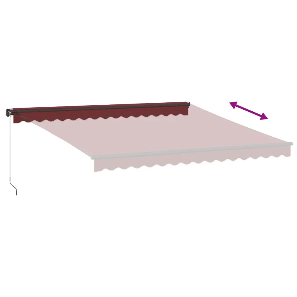 Tenda da Sole Retrattile Manuale con LED BordÃ² 400x350 cm