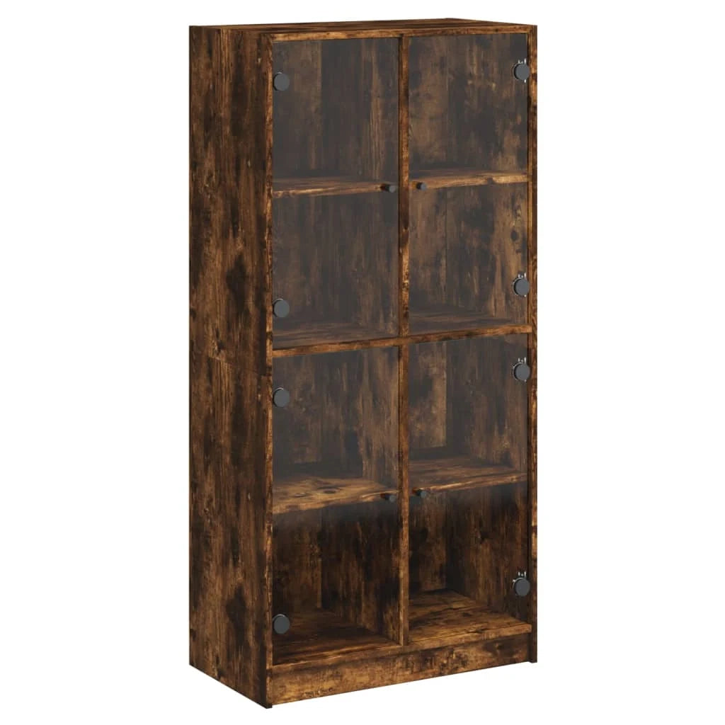 Buffet credenza cassettiera mobiletto mobile contenitore organizer cucina soggiorno salotto alto con ante 68 x 37 x 142 cm legno ingegnerizzato marrone 02_0032232