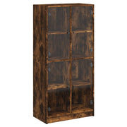 Buffet credenza cassettiera mobiletto mobile contenitore organizer cucina soggiorno salotto alto con ante 68 x 37 x 142 cm legno ingegnerizzato marrone 02_0032232