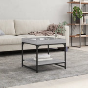 Tavolino Salotto Grigio Sonoma 49,5x49,5x45cm Legno Multistrato