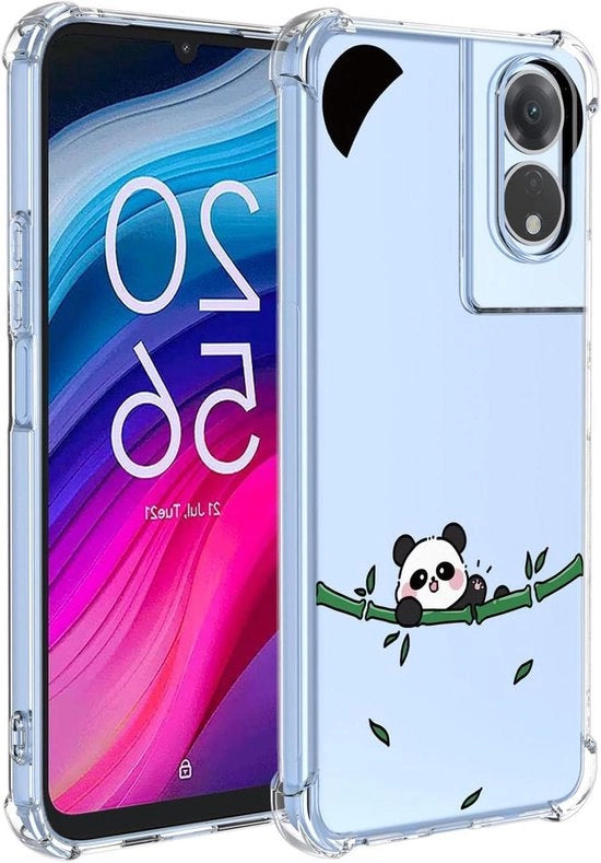 Hoesa smartphone trasparente resistente allo shock, design ultraleggero con materiale siliconico morbido, modello TCL 505.