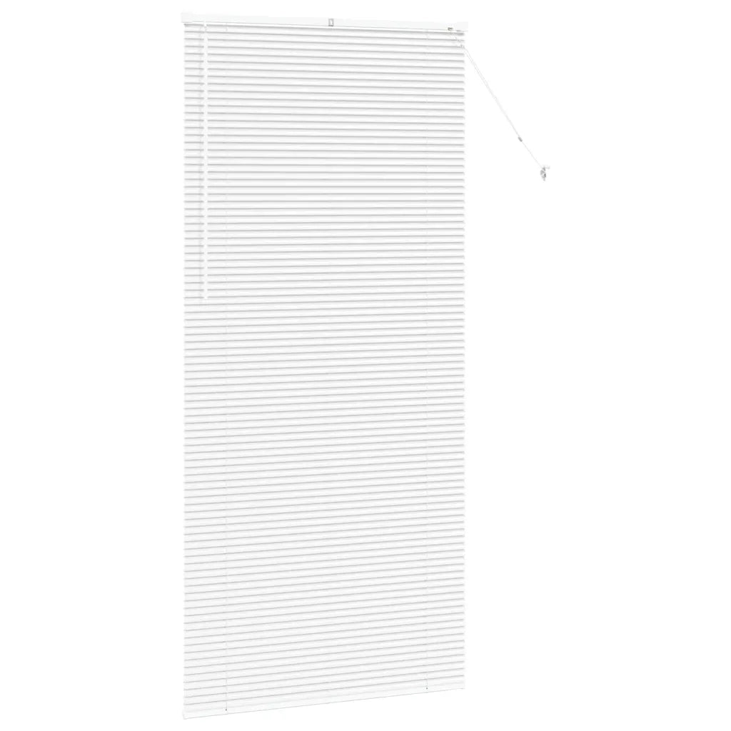 vidaXL Tenda per Finestra con tende Manuale Bianco Alluminio