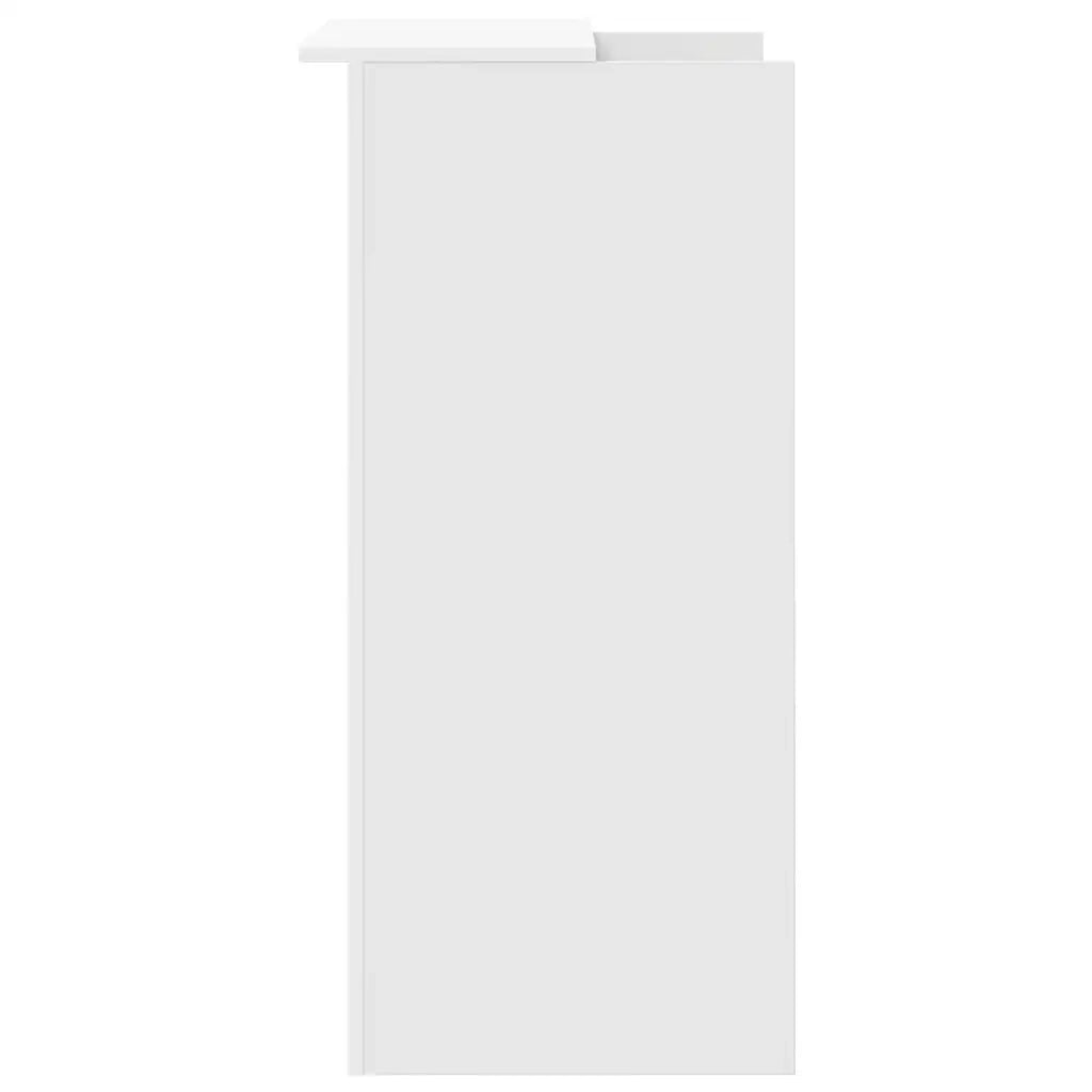 vidaXL Banco Reception Bianco 55x50x103,5 cm in Legno Multistrato