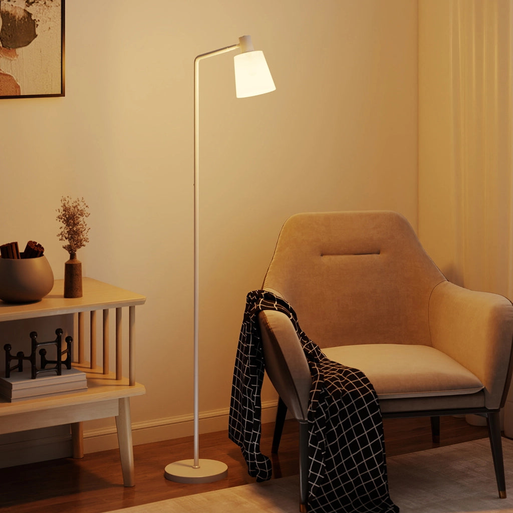 Lampada da Terra LED Regolabile 3 Temperature Colore 3000K-6500K ¨C zephmum ¨C Bianco