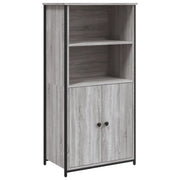 Credenza | Madia | Buffet da pranzo | Armadio da pranzo Grigio Sonoma 62x36x121,5 cm in Legno Multistrato