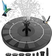 Fontana solare 35 W - 6 effetti - fontana galleggiante per laghetto da giardino - idonea per laghetto per uccelli e pesci