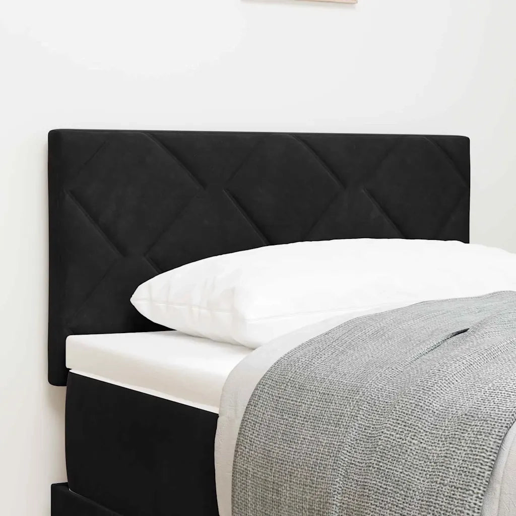 Testiera-Testata-Testiera Decorativa Nero 80 cm Velluto