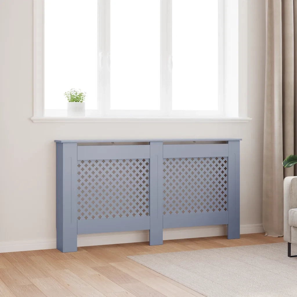 Copertura per Radiatore Antracite 152x19x81 cm in MDF CFW2701419