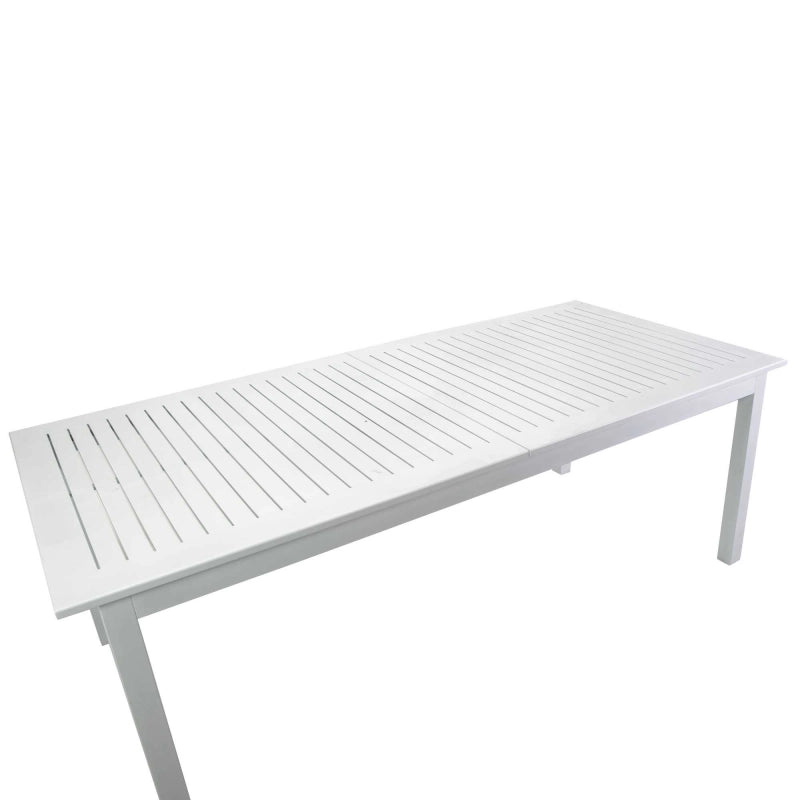 Tavolo alluminio Monterey allungabile bianco cm 220/280x100h75