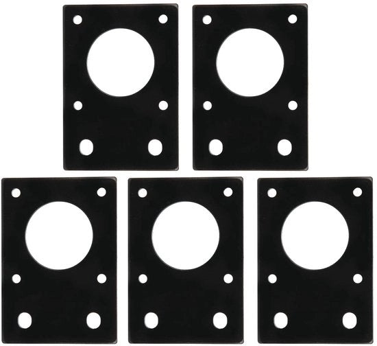 Piastra di fissaggio motorizzato 5 pezzi - 42 stazioni motori di montaggio - Beugel fissa - Adatto per NEMA 17 - Alluminio - Dimensioni 42 x 60 mm