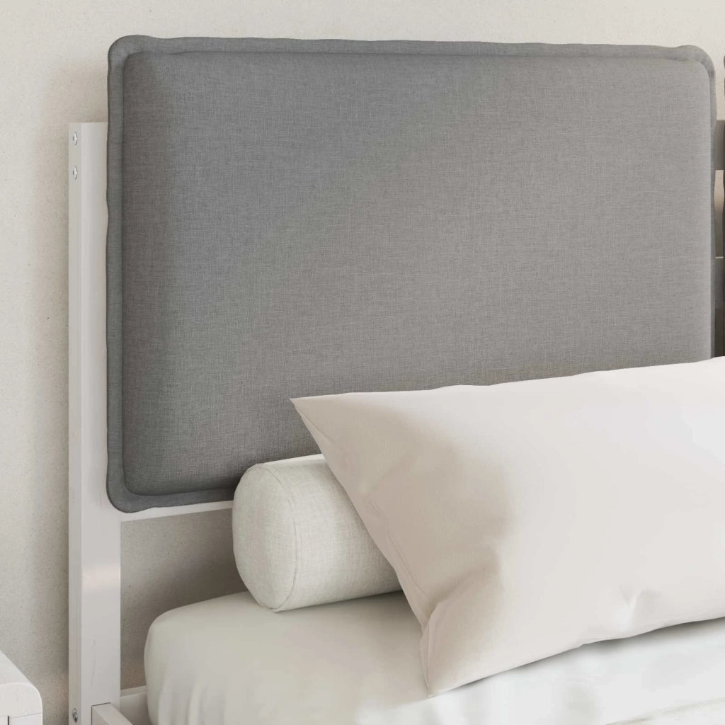 Letto con Testiera Rivestita Grigio chiaro 160 x 200 cm 877828