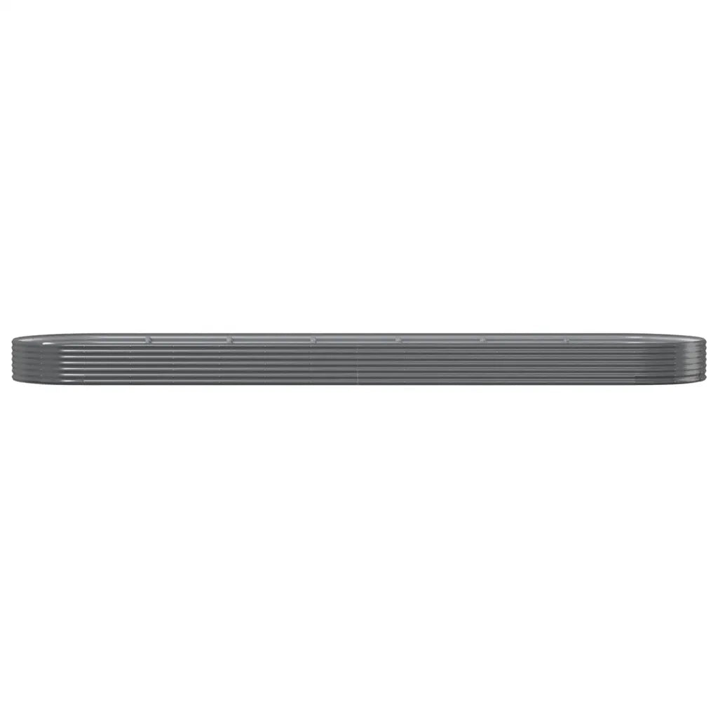 Vaso Giardino Acciaio Verniciato a Polvere 600x140x36 cm Grigio cod mxl 66632