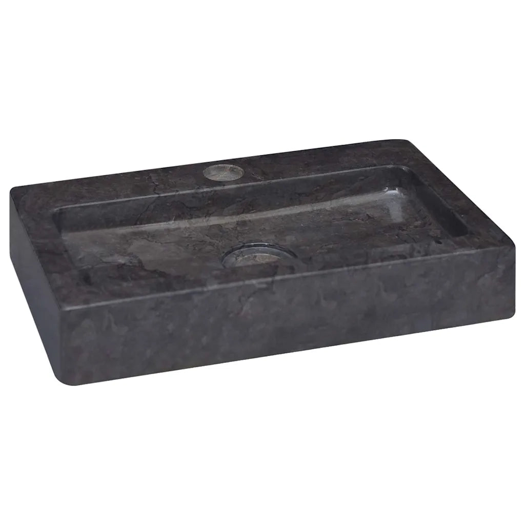 Lavello a Parete Nero 38x24x6,5 cm in Marmo CFW9969330