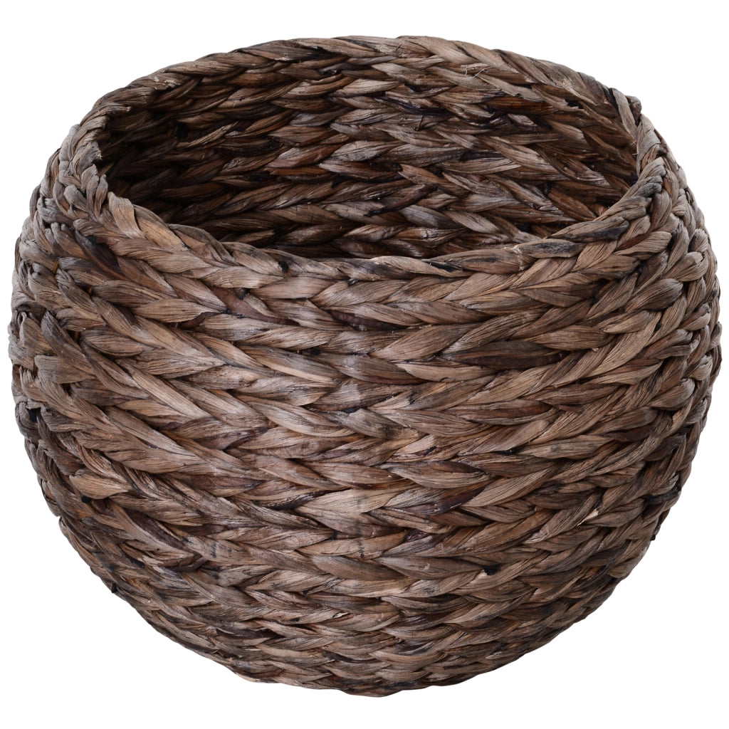 Cuccia per gatti in giacinto d'acqua con cuscino ¨C Xylo ¨C 50x42x60 cm, marrone e beige