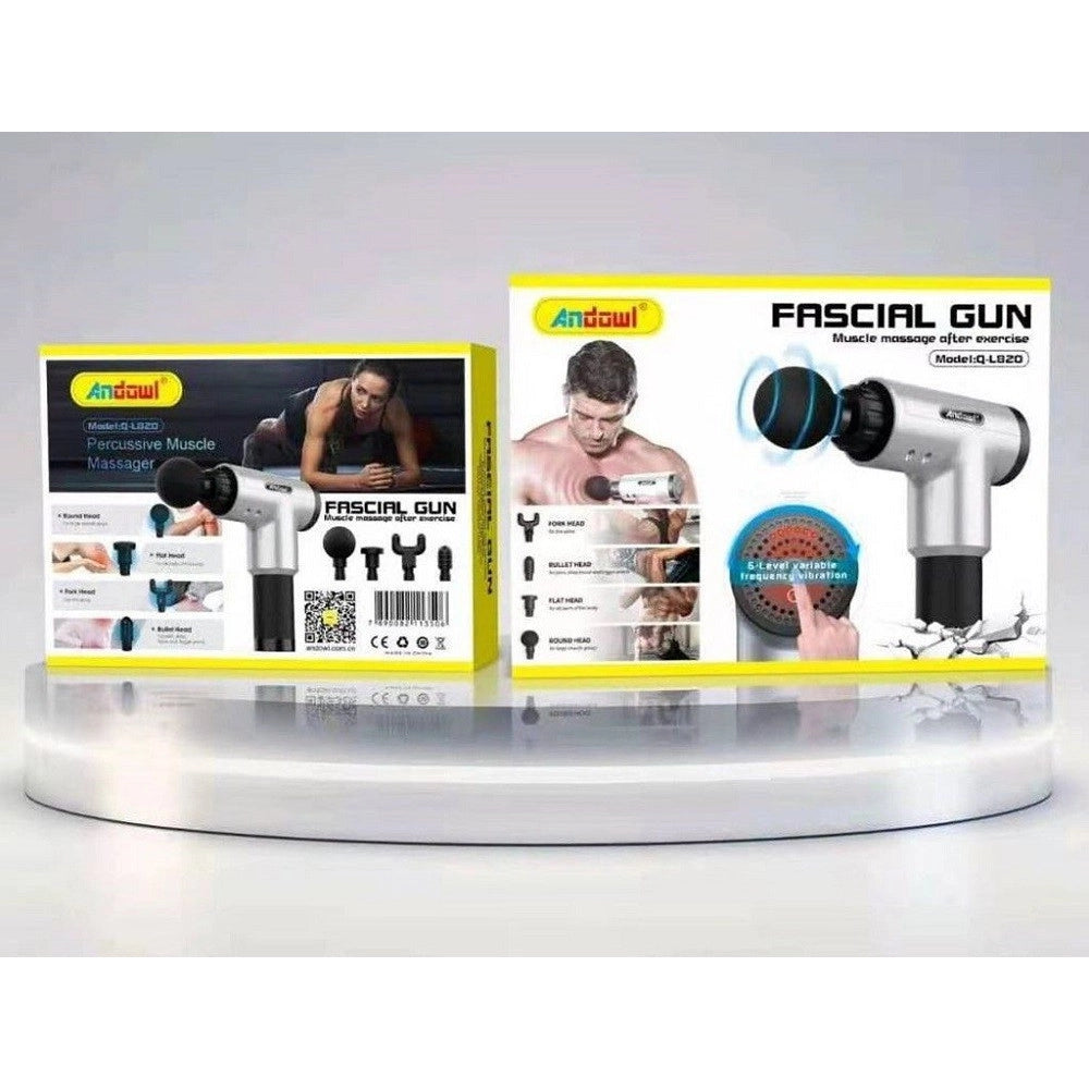 Trade Shop - Pistola Per Massaggio Muscolare Fasciale Per Muscoli Corpo Ricaricabile Q-l820 -