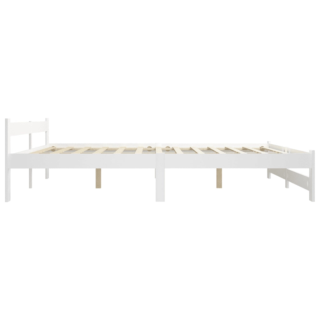 Giroletto senza Materasso Bianco 140x200 cm in Legno di Pino 322001