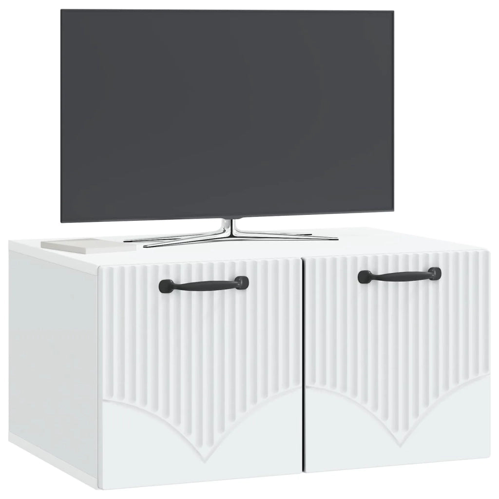 Mobile Porta TV da Muro Bianco 59,5 x 41 x 30 cm 899015