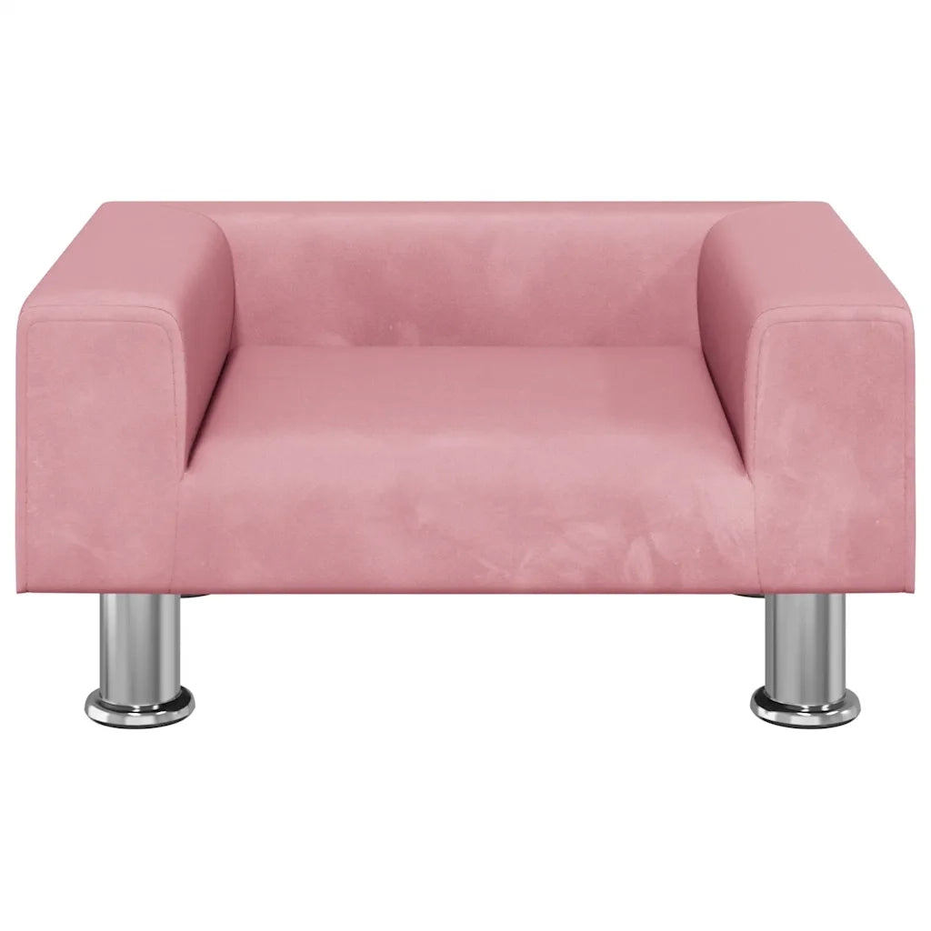 Divano | Divano da soggiorno | Sofa per Bambini Rosa 50x40x26,5 cm in Velluto