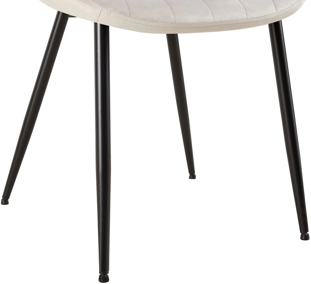 Sedia Rahden in velluto grigio chiaro