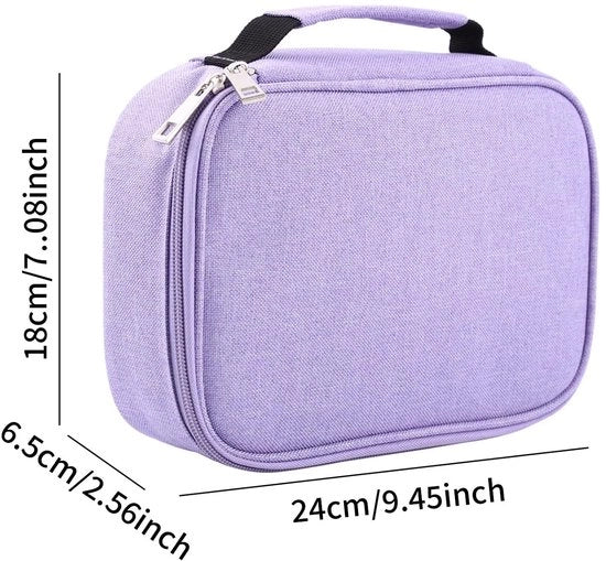 Etui grande capacità - Opvougbile etui - Organizzatore multifunzionale - Borsa per matite - 72 tasche - Chiusura a cerniera - Borsa per penne