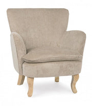 Poltrona 71,5x72,5x79h cm Chenille Tortora