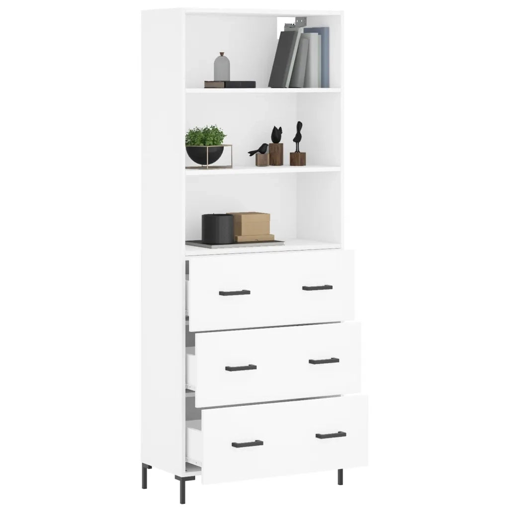 Credenza Bianca 69,5x34x180 cm in Legno Multistratocod mxl 125750