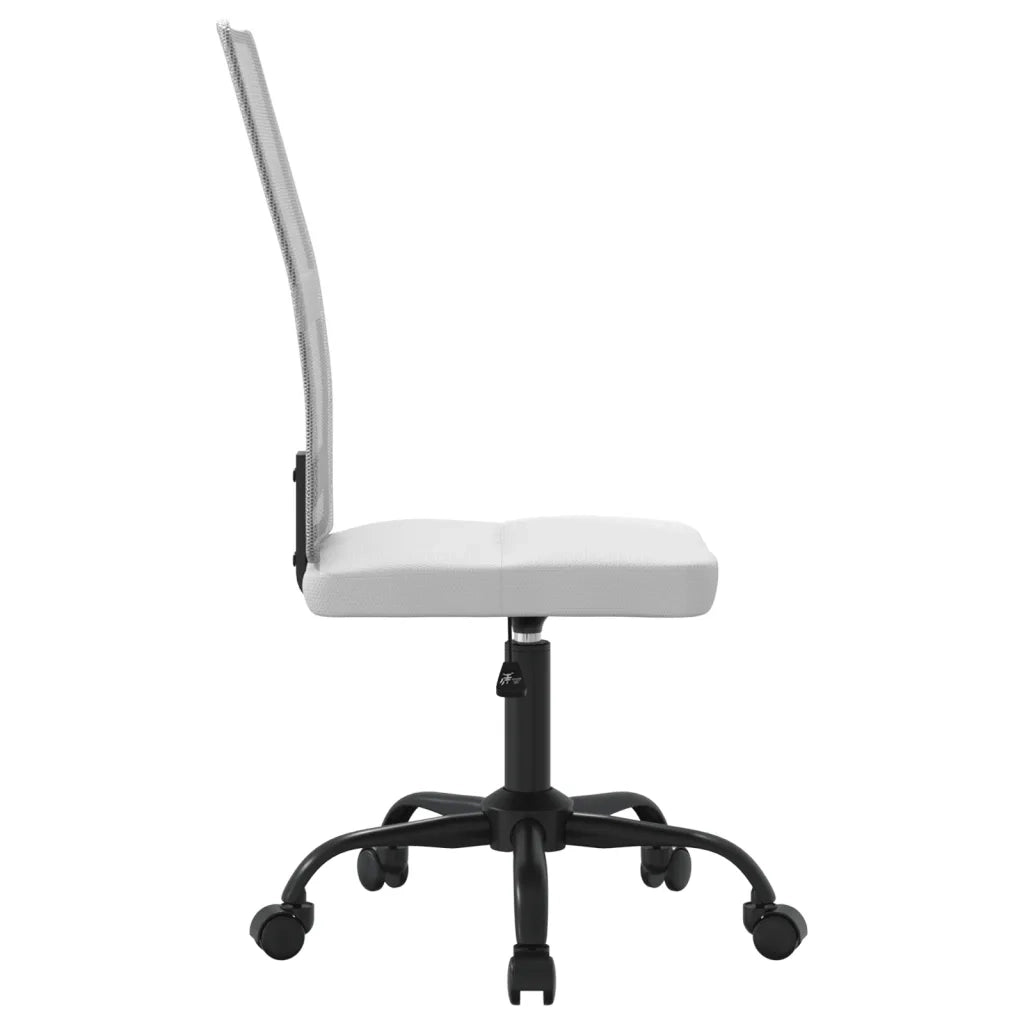 Sedia da Ufficio Altezza Regolabile Bianca in Tessuto a Rete 353007
