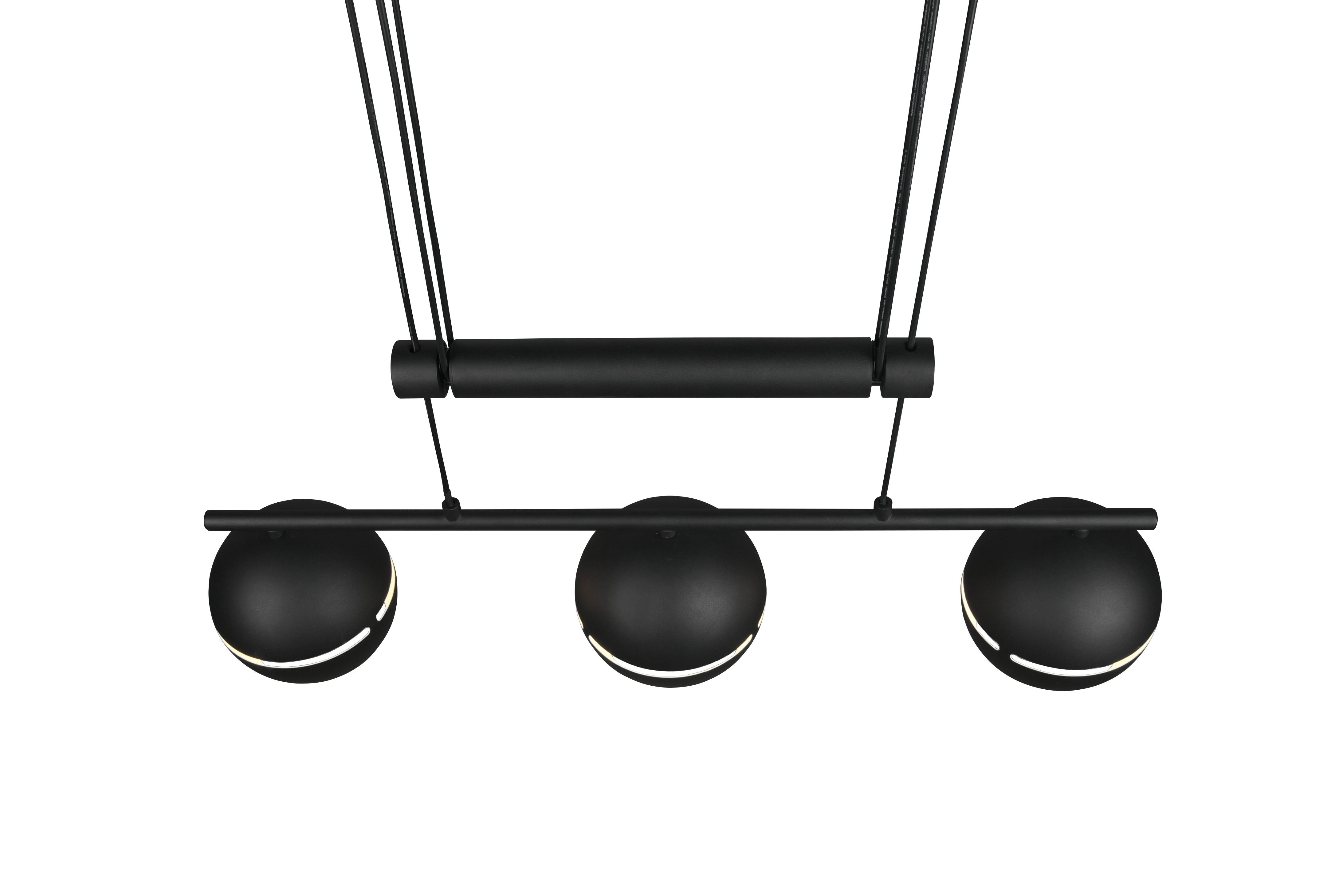 Lampada a Sospensione da Interno  E14 in Metallo Nero Opaco