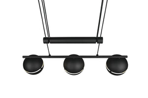 Lampada a Sospensione da Interno  E14 in Metallo Nero Opaco