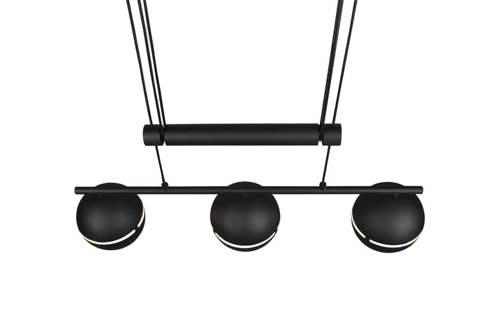 Lampada a Sospensione da Interno  E14 in Metallo Nero Opaco