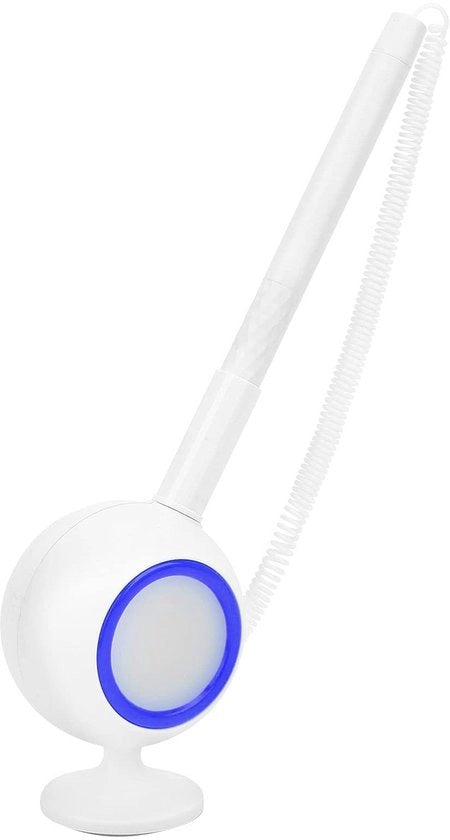 Penne illuminanti per ufficio - Design unico e pratico - Blu - Accessorio da scrivania - Ideale per ufficio - Per forare e scrivere