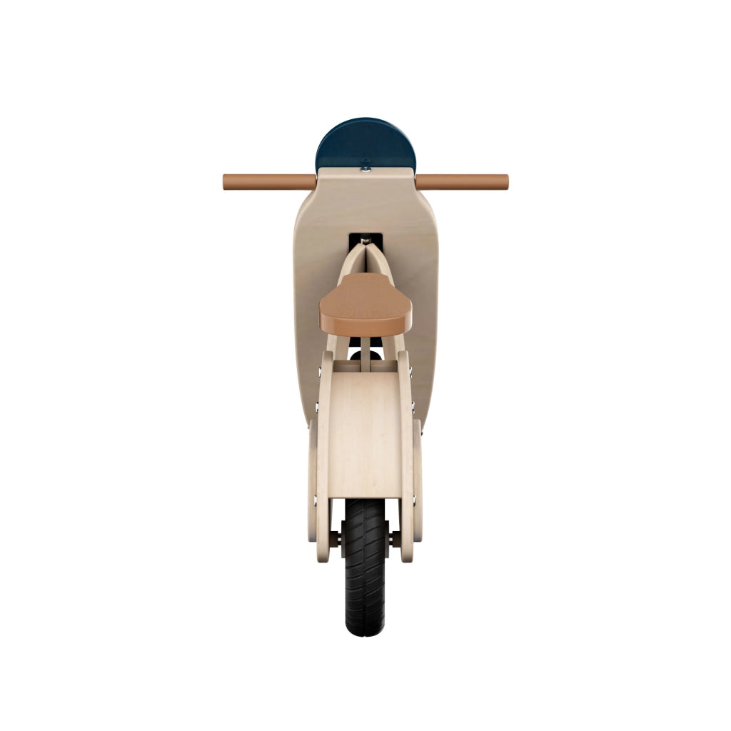 Vespetta - Triciclo Moto scooter montessoriana pedagogica senza pedali per bambini da 36 mesi  71,5x50,5x33,5 cm in legno massello per bambini 36 mesi