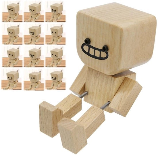 Decorazione per ufficio in legno artigianale oscillante con forma di auto