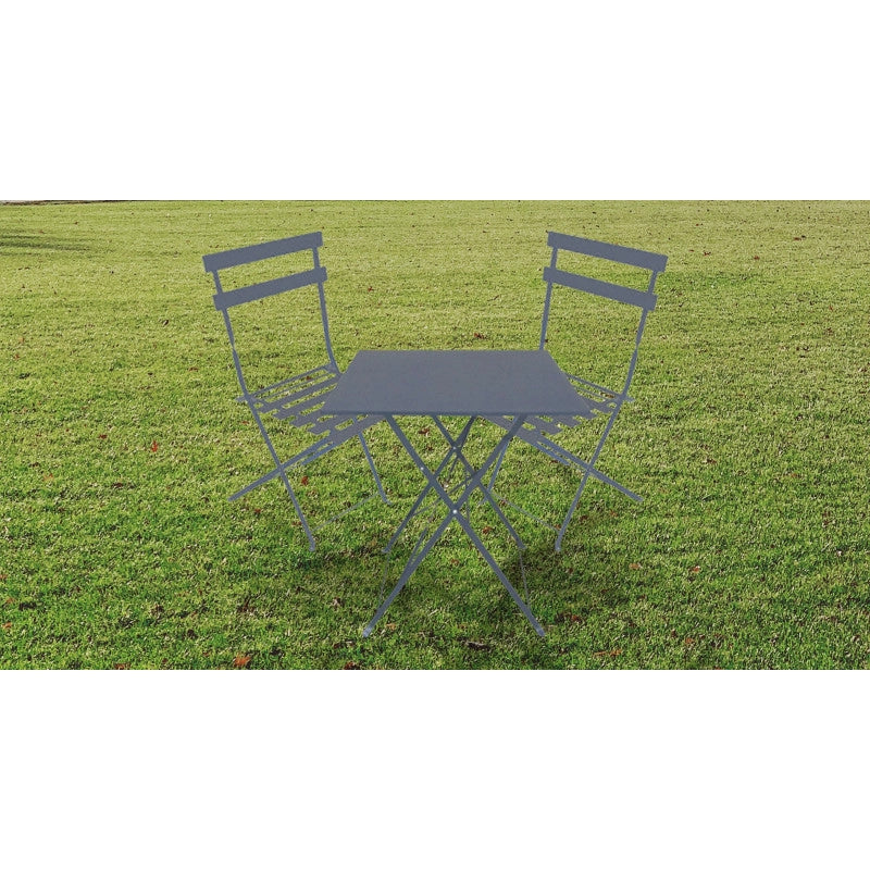 Set di 2 sedie pieghevoli BISTROT â€“ Grigio