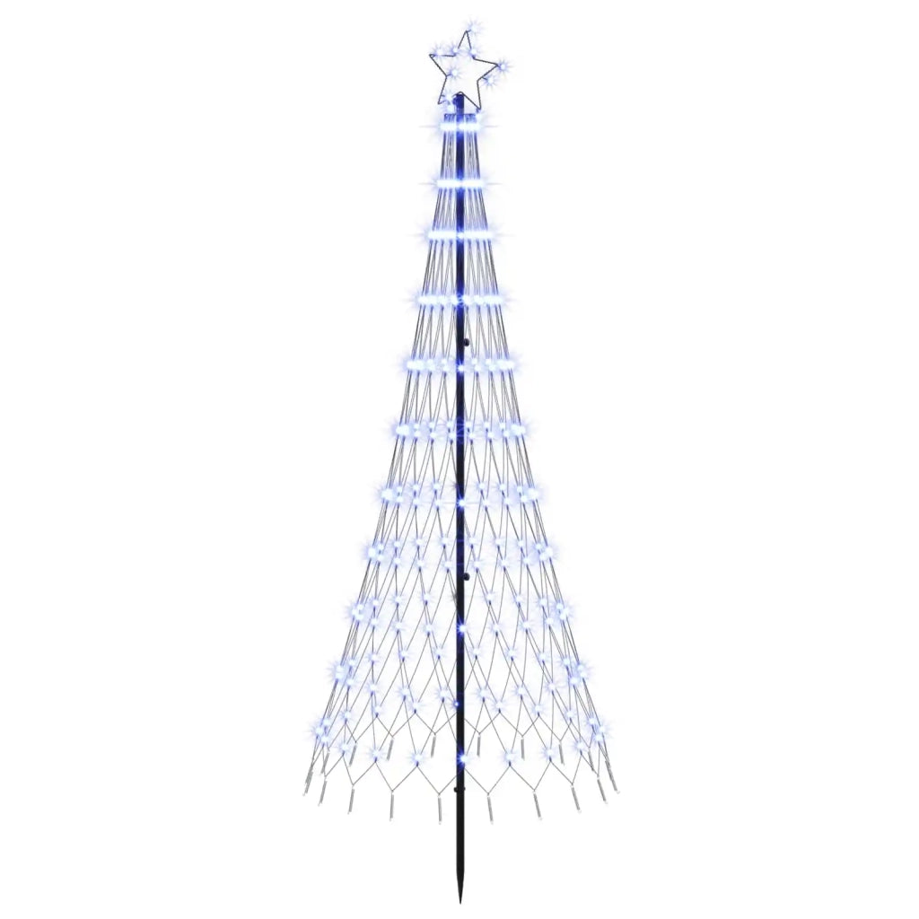 Albero di Natale LED 180 cm 230 LED Blu Ferro Nero 42053595
