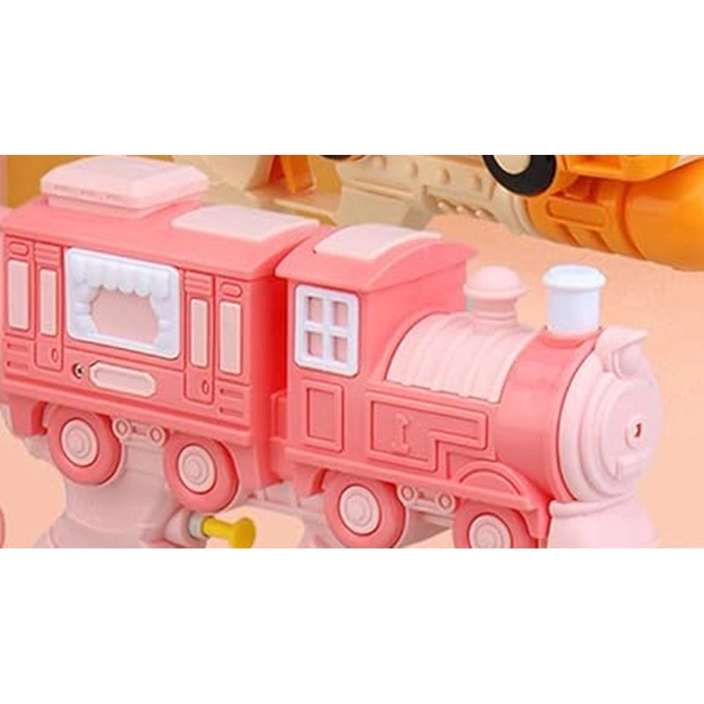 Trade Shop - Pistola Ad Acqua 5183 Design Locomotiva Con Vagone Per Bambini Gioco Estivo 23 Cm 618553 -