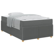 Letto matrimoniale | Letto per adulti | Struttura del letto Grigio scuro 120 x 200 cm Tessuto