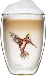 Tazza termica a doppia parete, latte macchiato, beveraggio 250 ml in scatola regalo esclusiva, rosso