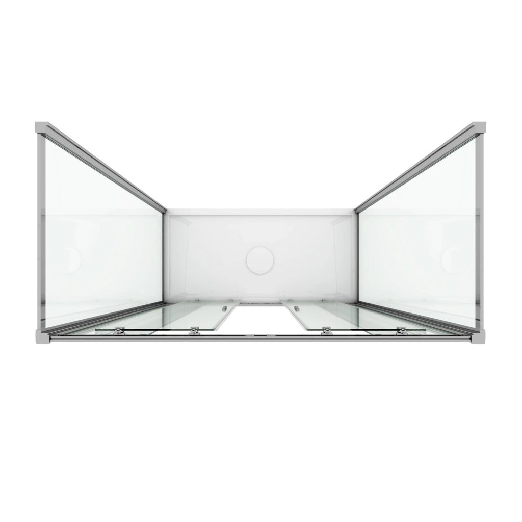 Box Doccia 3 lati 80x120x80 CM H198 stampato C mod. Young Trio 2 Ante