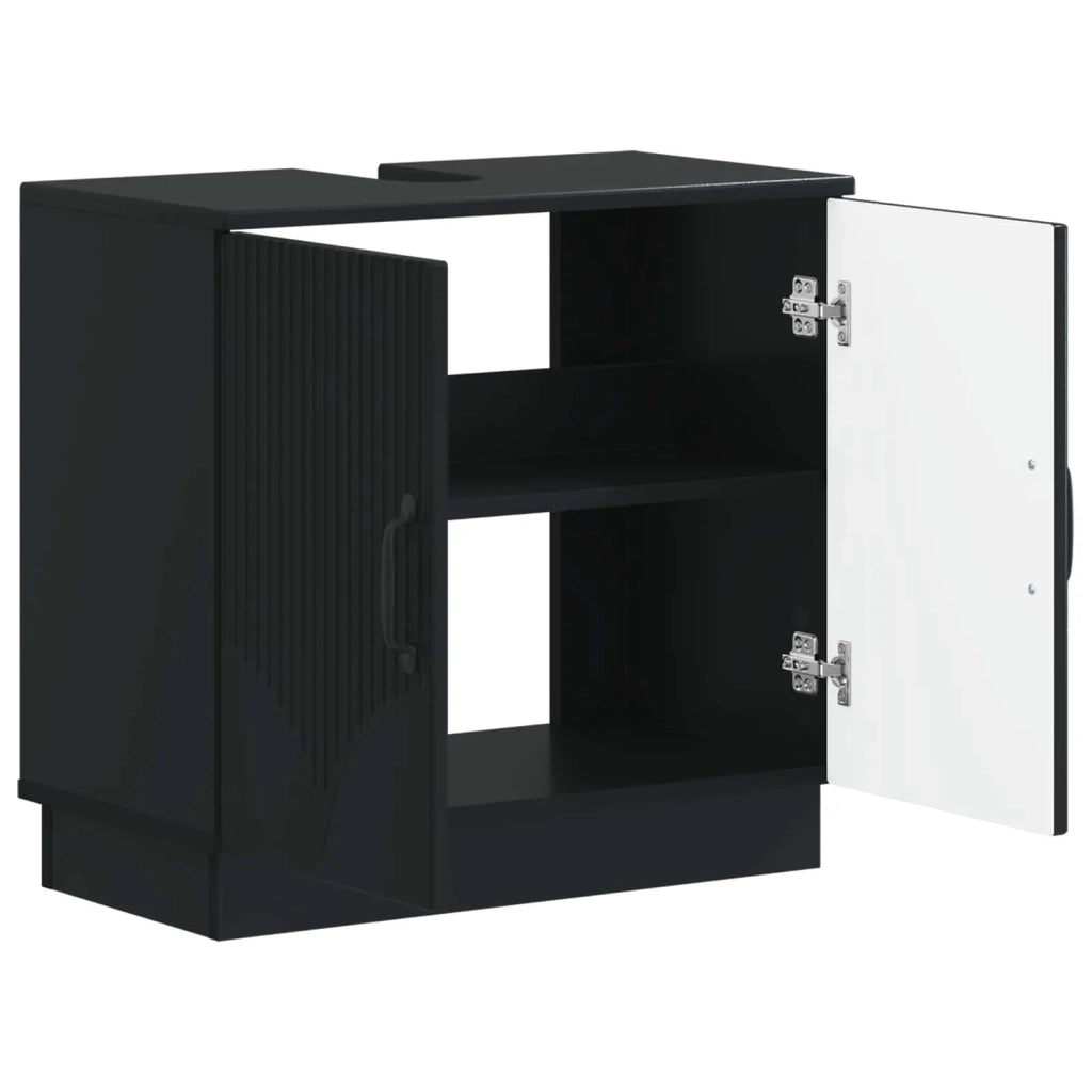 Armadio per Lavabo da Bagno HOORN Nero 59,5 x 31,5 x 56 cm 897226