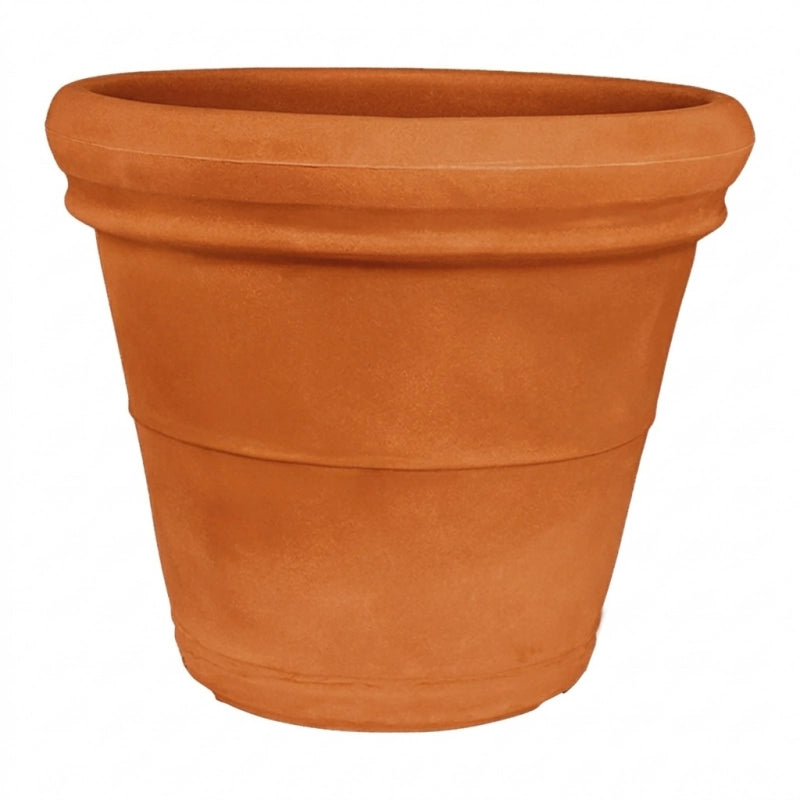 Vaso decorativo classico tradizionale Ø65 H54 in polimero resistente terracotta per piante per giardini e terrazze - Made in Italy - Monacis
