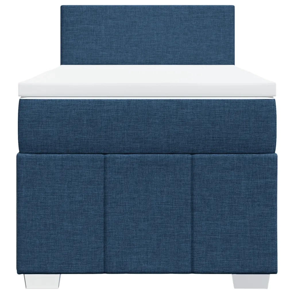 Giroletto a Molle con Materasso Blu 100x200 cm in Tessuto 3286978