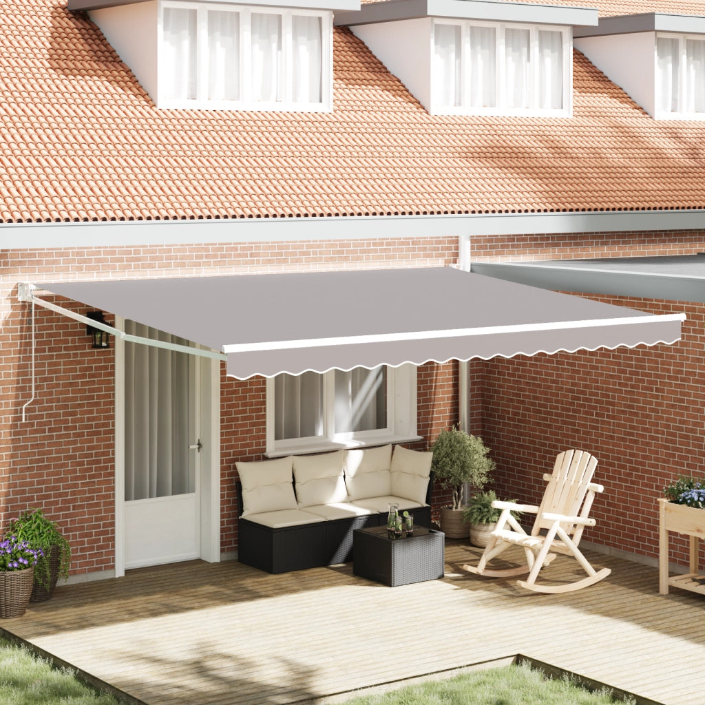 Tenda Retrattile Automatica  Grigio Chiaro 450x300 cm
