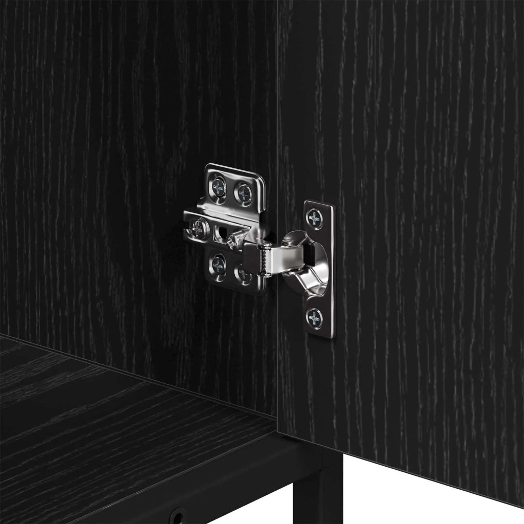 Mobile da Bagno Rovere Nero 65 x 33 x 60 cm Legno multistrato 883636