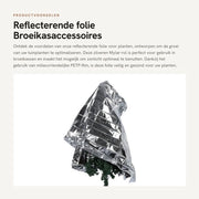 Foglio Riflettente - Telaio in Mylar Argento - Rullo - Accessori per Serre - Ambientalmente Puro - Film PETP - Migliora la Crescita Vegetale - Pellicola di Coltivazione