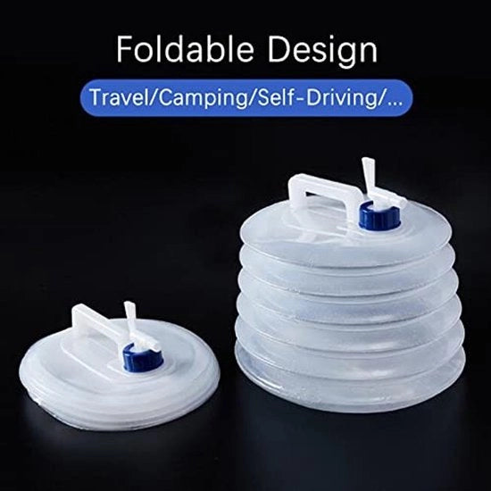 Contenitore acqua 10L - Opvouabile - BPA libero - Portatile - Contenitore acqua per campeggio - Con rubinetto - Bocchetta ermetica - Porta acqua