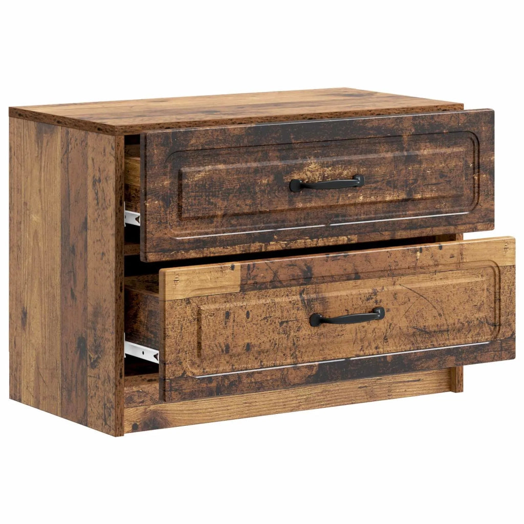 Armadio da Notte con cassetto Legno antico 62 x 34,5 x 44,5 cm 895703